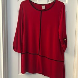 CHICOS, blouse, size 2 (medium-large)